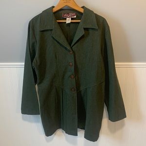 Vintage Liz-May Dark Green Coat